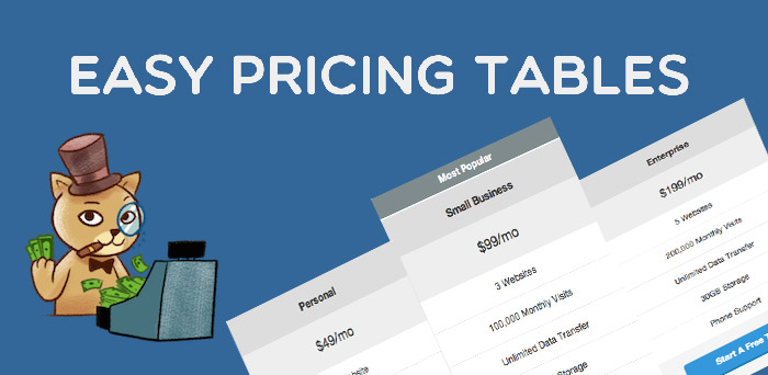 easy pricing tables - افزونه فارسی ساخت جدول قیمت Easy Pricing Tables